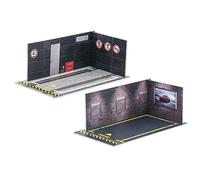 FLCPJGV Modèle de Voiture Diorama Parc Paysage 1/24 Bricolage pour Les Amateurs de Modèles de Voitures Miniatures