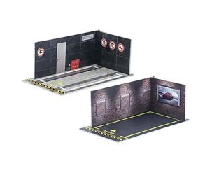 FLCPJGV Modèle de Voiture Diorama Parc Paysage 1/24 Bricolage pour Les Amateurs de Modèles de Voitures Miniatures