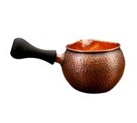 FLCPJGV Pichet à Crème en Cuivre Pichet à Lait Cuiseur à Thé avec Poignée Pichet à Vapeur Multifonctionnel pour Thé Expresso Petit Pichet en Cuivre, Motif de Marteau