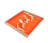 FLCPJGV Planches de Compétences de Vie de Base, Boîte à Vêtements, Jeux Educatif Enfant Jouet Montessori, Planche d’activités Préscolaires pour L’Acquisition d’aptitudes, Bowknot