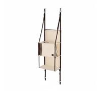FLCPJGV Pliable Cadre d'escalade Chat Suspendu pour Chat Structure à Trois Niveaux Pliable Adapté aux Appartements Urbains Studios Familles avec Animaux, Beige S