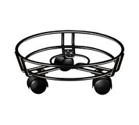 FLCPJGV Porte Plante a roulettes, Plateaux Roulants pour Plantes, Caddie de Pot avec Roue Verrouillable, Chariot de Jardinière Mobile, Supports de Pots de Fleurs à roulettes, 32 Cm X 9.5 Cm