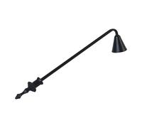 FLCPJGV pour Bougie, Extinction En Toute Sécurité, Manche de 23 Cm, Bouchon de Mèche En Métal Polyvalent, Noir