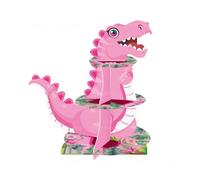 FLCPJGV Présentoir à Gâteaux Dinosaure à 3 Niveaux pour Buffet, Mariage, événements