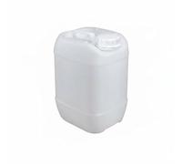 FLCPJGV Récipient de Stockage Carré Hermétique en Polyéthylène Bouchon Renforcé Poignée Intégrée Design Empilable Adapté pour Entreposage Liquide Usage Industriel Bureau Habitation, Blanc, 5L
