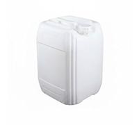 FLCPJGV Récipient de Stockage Carré Hermétique en Polyéthylène Bouchon Renforcé Poignée Intégrée Design Empilable Adapté pour Entreposage Liquide Usage Industriel Bureau Habitation, Blanc, 25l-b-1kg