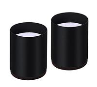 FLCPJGV Rehausseur de Lit pour Meubles, Pieds de Chaise, élévateur de Canapé, Rond 6x10cm Noir