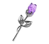 FLCPJGV Rose en Cadeau Inoubliable Bouquet Figurine Ornement Artisanal Fleur Décorative Symbole d'Amour Convient pour Toutes les Occasions Spéciales, Violet
