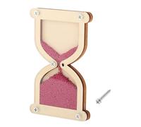 FLCPJGV Sablier En Bois Montessori Busy Board Matériel D'apprentissage Des Compétences de Base Activités D'enseignement Précoce pour Les Enfants D'âge Préscol, Rouge Prune