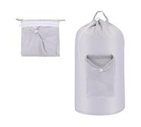 FLCPJGV Sac à Dos à Linge Grande Capacité comme Panier à Linge et Sac de pour Lessive en Tissu Oxford Résistant à l'eau Adapté pour Les Étudiants et L, Gris