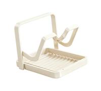FLCPJGV Support Couvercle Casserole Organisateur Multirange Porte-spatule Rangement Cuillère Acier Carbone Compact Convient Appartement Cuisine Dortoir Restau, 18 Cm X 14 Cm X 12.5