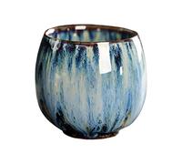FLCPJGV Tasses à Thé, Tasse à Thé Chinoise en Poterie, Tasses à Thé Japonaises, Tasses à Thé en Porcelaine Asiatique, Tasse en Céramique sans Poignée de 110 M, c