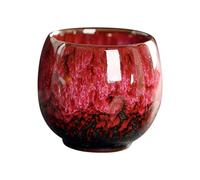 FLCPJGV Tasses à Thé, Tasse à Thé Chinoise en Poterie, Tasses à Thé Japonaises, Tasses à Thé en Porcelaine Asiatique, Tasse en Céramique sans Poignée de 110 M, F