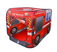 FLCPJGV Tente de Jeu pour Enfants, Tente pour Tout-Petits pour L'intérieur L'extérieur, Tente Pop-Up, Pique-Nique de Jardin, pour Anniversaires de Garçons et Filles, Tente D, Pompiers