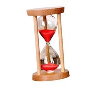 FLCPJGV Timer de Sable 1 Minute de Verre Incassable Sable Montre de Sable Corloge de Sable Corloge D'anniversaire Gift New Year Bedroom Kitchen, Rouge