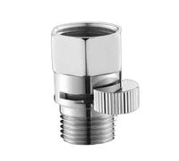 FLCPJGV Vanne de Contrôle du Débit de Douche, Vanne D'arrêt pour Pulvérisation de Toilettes, Régulateur pour Pomme de Douche à Main, Vanne de Robinet de Lavab, Interne Externe