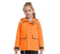 Fldy Pantalon Doudoune Enfant Femme Homme Manteau Imperméable Antivent Imperméable Pour Sortie Randonnée Orange 13-14 ans