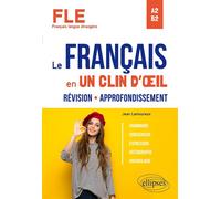FLE (Français langue étrangère). Le français en un clin d'œil. Révision-Approfondissement. Grammaire, conjugaison, expression, orthographe, vocabulaire. A2-B2 Grammaire, conjugaison, expression, ortho