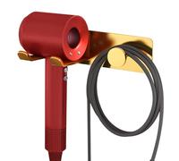 FLE Support de sèche-cheveux - Support mural pour Dyson Supersonic, doré