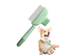 Flea Comb - Brosse à cheveux pour chiot, brosse à cheveux en acier inoxydable pour chat | Santé et bien-être qui élimine les nœuds et les nœuds, outil multifonction pour toilettage des poils d'animaux