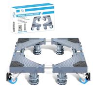 Fleau Accueil Réhausseur de Machine à Laver - Augmentation pour Blancs - Rouleau de Meubles - Réhausseur Machine à Laver - Attrape-Machine - Multitool Réglable - Avec 8 pieds - Chariot