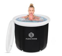 Fleau Bain de Glace XL - Baignoire avec Couvercle & Pompe - Coussin de siège intégré - Isolant - Baignoire Submersible - Baignoire Gonflable - Bath Bucket - Ice Bath - Baignoire - Gonflable - Méthode