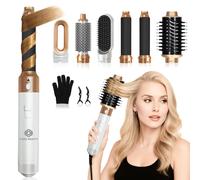 Fleau Beauty – Fer À Boucler PRO – Multistyler 6 En 1 – Sèche-Cheveux – Brosse Coiffante – Brosse Soufflante – Blanc