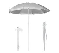 Fleau Goods Set Parasol de Luxe 180 cm - Protection UV - Plage/Jardin - Parasol de plage avec vis sans fin et sac de transport - Socle inclus
