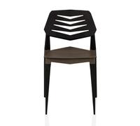 Flecharo - Chaise d'extérieur Marron/Noir