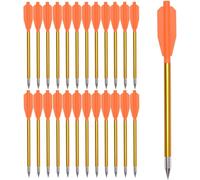 Flèche Arbalète Pistolet En Aluminium Pour Cible De Fleche Arbalete De 50 Lb/80 Lb,6.3"" Boulons D'arbalète Pour Pratiquer La Cible De Tir Et La Chasse Au Petit Gibier (12/36pcs).[B590]
