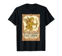 Flèche d'amour de Luxe Fantaisie et fantaisiste Cupidon Saint-Valentin T-Shirt