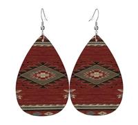 Flèche De L'Ouest Amérindien Du Sud-Ouest Boucles D’Oreilles En Cuir Décontractées Boucles D'Oreilles Pendantes En Forme Vintage Boucle D’Oreille En Cuir Pour Fêtes Accessoire Danse