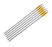 Flèche en fibre de carbonne 30" - Set 6 pcs. Poe Lang - Black
