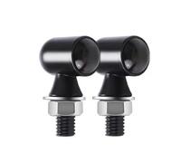 Flèche Lumières Clignotant Universel En Aluminium Pour Moto 12 V 8 Mm Noir Chromé Ambre