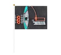 Flèches à main Mini drapeau blanc solide - Couleurs vives et résistantes à la décoloration - Drapeaux à main avec lance