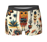Flèches Amérindiennes, Soleils, Plumes, Étoiles, Nature Homme sous-Vêtements Ajustés Caleçon Doux Trunks pour Travail Sport Usage Quotidien XXL