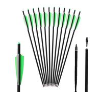 Flèches d'arbalète, carbone mixte, pointe détachable, jaune