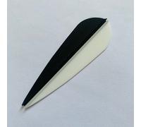 Flèches de 3 pouces en forme de goutte,36 pièces,accessoires de tir à l'arc pour la chasse - Type 12White 24black