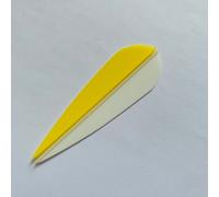 Flèches de 3 pouces en forme de goutte,36 pièces,accessoires de tir à l'arc pour la chasse - Type 12White 24yellow-1