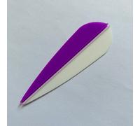 Flèches de 3 pouces en forme de goutte,36 pièces,accessoires de tir à l'arc pour la chasse - Type 12White 24purple