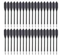 Flèches de boulons d'arbalète en Aluminium de 6,5 Pouces,Mini flèches d'arbalète pour Cible de précision d'arbalète de Pistolet de 50 à 80 LB,Pratiquer la Cible de tir, Petite Chasse (36 pièces)