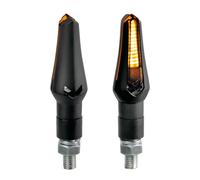 Flèches LAMPA Zephyr 12V LED Homologué Lumière Orange, Câbles Connecteurs Rapide