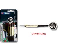 Flèches Steeldart Winmau Broadside Brass 22 g - Set de 3 pièces