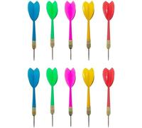 Flechette Pointe Plastique,10 Fléchettes 5 Couleurs,Flechette Pointe Plastique Professionnelle,pour Cible de Flechette Electronique,Sûre et Durable.[G208]