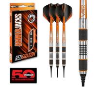 Flechette Pointe Plastique 18g Amberjack Fléchettes Softip 90% Tungstene|Flechettes Cible Electronique|3 Fléchette Professionnelle