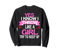 Fléchettes Amusantes pour Filles - Jouez comme Une Fille Sweatshirt