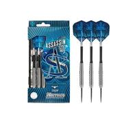 Harrows Assassin Fléchettes en tungstène Pointe en acier Argent 22g