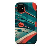 Fléchettes colorées Le Long d'un Chemin de vol géométrique Coque pour iPhone 11