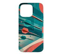 Fléchettes colorées Le Long d'un Chemin de vol géométrique Coque pour iPhone 15 Pro Max