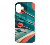 Fléchettes colorées Le Long d'un Chemin de vol géométrique Coque pour iPhone 16 Plus
